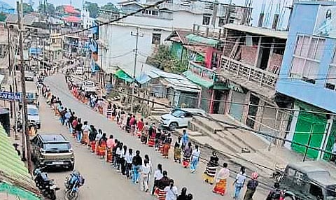 Kukis, Meiteis march in separate peace rallies on 3rd ethnic conflict anniversary
