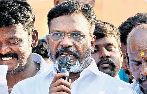 VCK president Thol Thirumavalavan