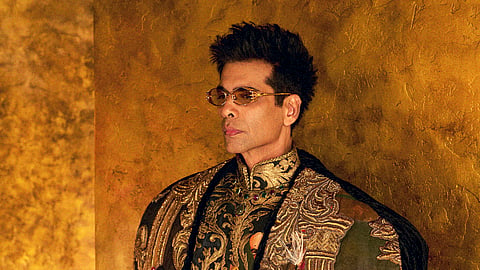 Filmmaker Karan Johar debuted at the Met Gala in a Manish Malhotra look inspired by painter Raja Ravi Varma.