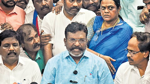 Referring to statements made by Left leaders P Shanmugam (CPM) and M Veerapandian (CPI), along with VCK chief Thol Thirumavalavan, Stalin said their decision to remain in the DMK-led alliance while extending support to the TVK regime reflected their trust in the DMK’s ideological politics.