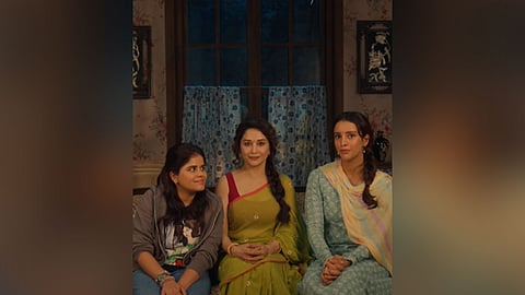 "The queen stays queen..." Fans react to Madhuri Dixit, Triptii Dimri, Dharna Durga's 'Maa Behen'