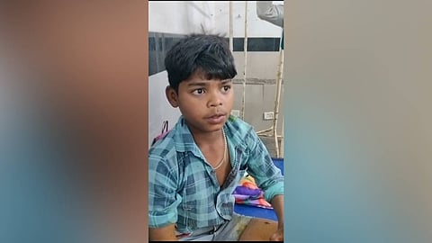 The boy suffered multiple injuries in hand as the leopard attacked him with its claws.