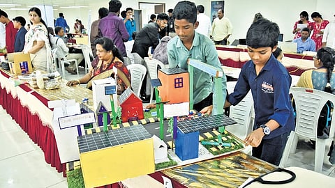 Students of various institutions take part in Techtrix-2026, organised by Ratan Tata Innovation Hub to mark National Technology Day on Monday.