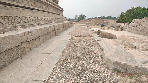 The conservation initiative focuses on the restoration of the temple complex’s stone flooring and is expected to be completed within 60 days.