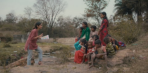 A still from the film, 'Nukkad Naatak'