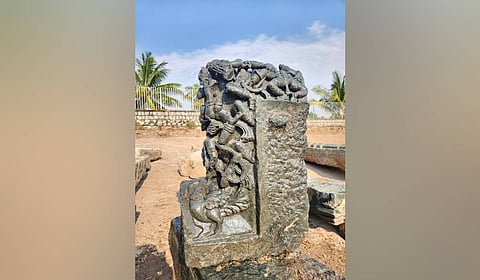 Historical remains found on the outskirts of Lakkundi on Monday