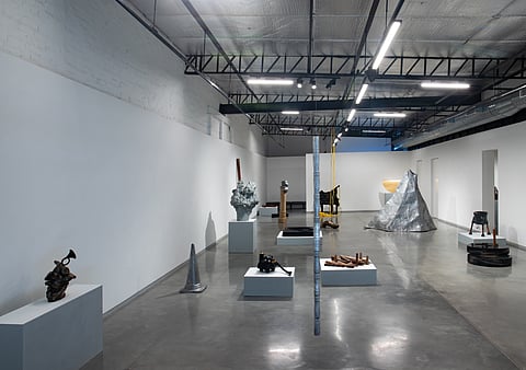 At the exhibition, 'The Future of Nostalgia'