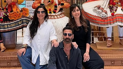 (from left) Vidya Balan, Akshay Kumar and Raashii Khanna