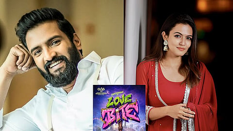 (L) Santhanam; (Centre) Love Bite poster; (R) Aparna Das