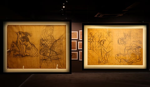 At the exhibition