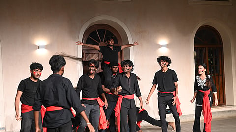 Mannina Makkalu being staged by the students of RBANM’s First Grade College