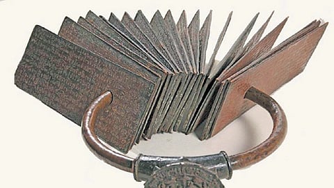 The Chola-era copper plates were returned from the Netherlands