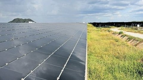 Though Karnataka leads in solar power generation, contribution from the state to the central grid was less due to cloud cover in most places.