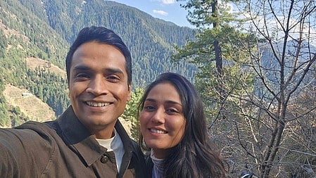 Twisha Sharma with her husband Samarth Singh.
