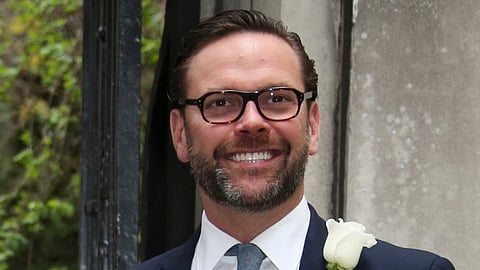 James Murdoch arrives at St Bride’s Church for the celebration ceremony of the wedding of Rupert Murdoch and Jerry Hall in London, March 5, 2016.