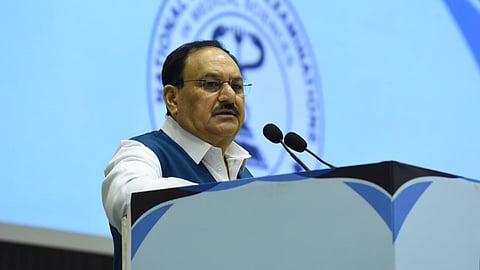 JP Nadda addressing the 23rd convocation ceremony of the National Board of Examinations in Medical Sciences.