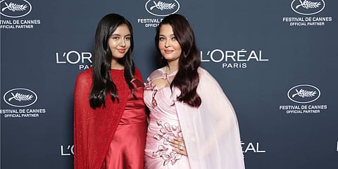 Actor Aishwarya Rai Bachchan with her daughter Aaradhya walked the red carpet at the Cannes 2026 Film Festival.
