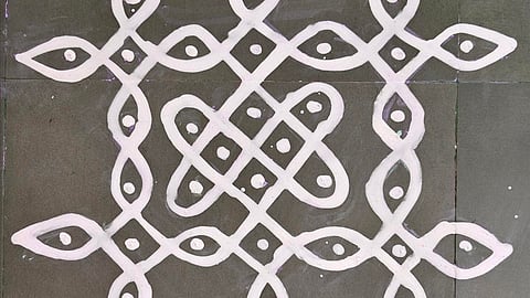 Going beyond the threshold, kolams get contemporary designs