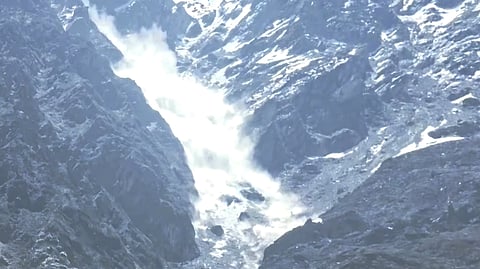 The incident occurred around 10 am in the Kanchenganga Nala area, a stretch historically identified by authorities as sensitive to glacial activity.