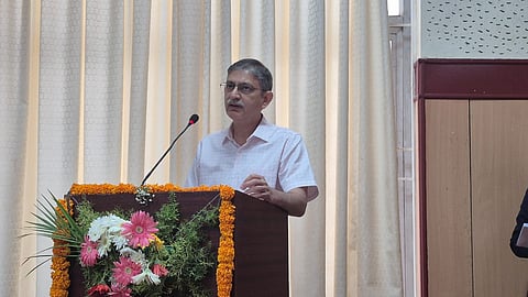 Union Public Service Commission (UPSC) Secretary Shashi Ranjan Kumar during his book launch in Bengaluru.
