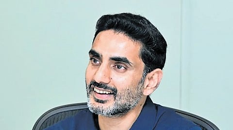 TDP national working president and Minister for HRD and IT Nara Lokesh