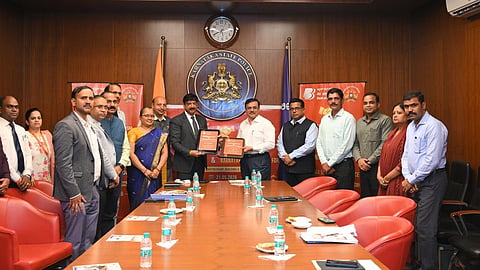 The MoU was signed in the presence of DGP and HoPF Dr M A Saleem and Bank of Baroda General Manager Anil Kumar Srivastava, along with senior officials from both sides.