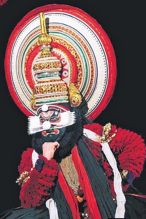 performing as Kali of Nalacharitham