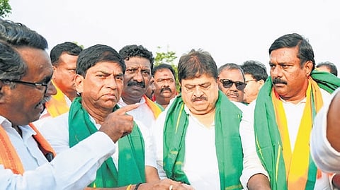 Ramchander alleged that for the past 15 days, farmers have been waiting anxiously, wondering when the trucks will arrive and when their grain will be lifted from the procurement centres.