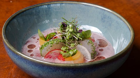 Seabass, Kokum & Melon Ceviche