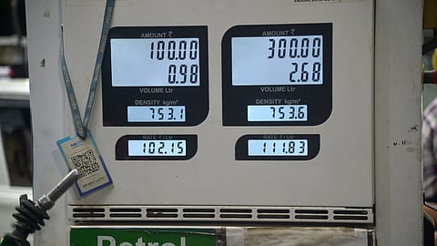 Petrol prices climbed to Rs 102.12 per litre from the earlier Rs 99.51, while diesel rates increased to Rs 95.20 per litre in New Delhi on Monday, 25.05.2026. New Delhi.