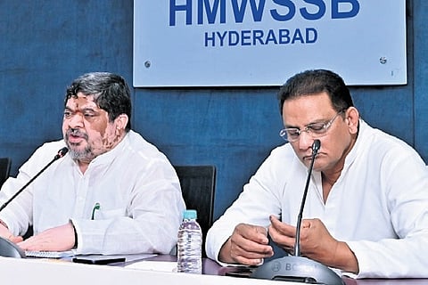 Minister Ponnam Prabhakar during a press conference on Tuesday
