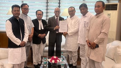 A delegation, led by Manipur Congress Legislature Party leader Keisham Meghachandra Singh, lodged the complaint with the NHRC in New Delhi.