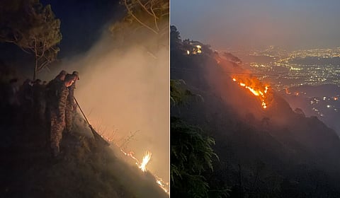 The Indian Army, in close coordination with the Indian Air Force (IAF) and other agencies, has contained a major forest fire that erupted on the western slopes of Kasauli.