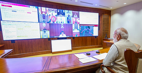 , Prime Minister Narendra Modi chairs the 51th meeting of PRAGATI, the ICT-enabled multi-modal platform for Pro-Active Governance and Timely Implementation