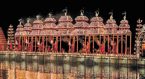 Krishnaveni Nadi Navaharatulu at Ferry ghat in Ibrahimpatnam.