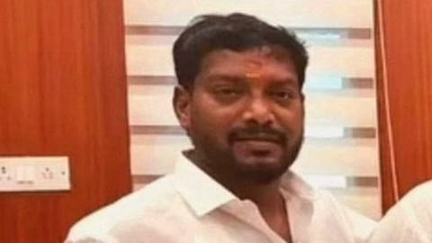 Jayachandran, alias Jai, the joint organiser of the Volunteers’ Wing in Chengalpattu North-West district.