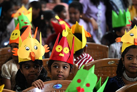 Thousands of children entered the world of letters on June 1 during the ‘Praveshanolsavam’ held at the Government Model Higher Secondary School, Pattom, to mark the school reopening day.