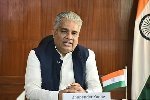 Union Minister for Environment, Forest and Climate Change Bhupendra Yadav.