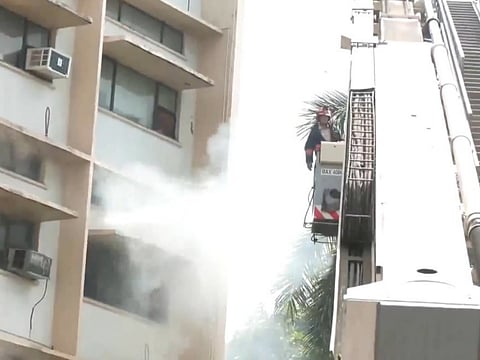 Fire breaks out on the second floor of Ministry of Education office in Delhi