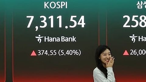 South Korea's KOSPI index has advanced almost 100% in 2026 so far.