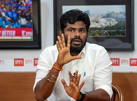 Former BJP Tamil Nadu president and chief mentor of We The Leaders K Annamalai
