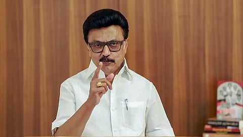 DMK president and former Tamil Nadu Chief Minister MK Stalin.
