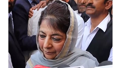PDP chief Mehbooba Mufti.