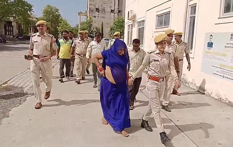 The female ringleader involved in the human trafficking syndicate arrested by police.