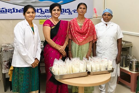 Anantha mothers milk bank.