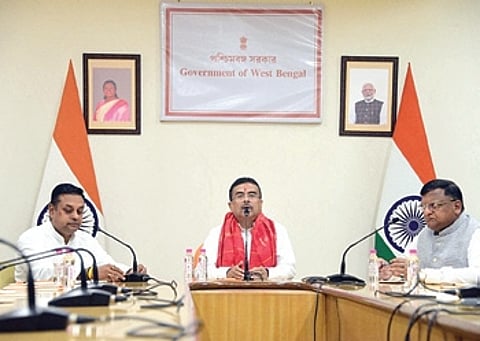 West Bengal CM Suvendu Adhikari makes the announcement in presence of Puri MP Sambit Patra