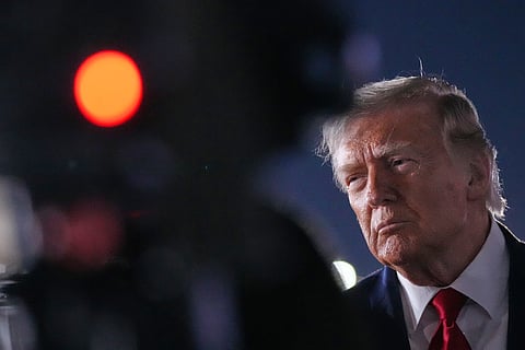 Trump said that Iran had shot down the aircraft while it was on patrol over the strait and declared that the U.S. "must, of necessity, respond to this attack."