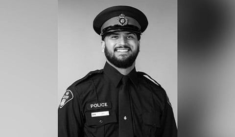 Tarun Bali, an Indian-origin police officer from Punjab serving with the Ontario Provincial Police (OPP) in Canada.