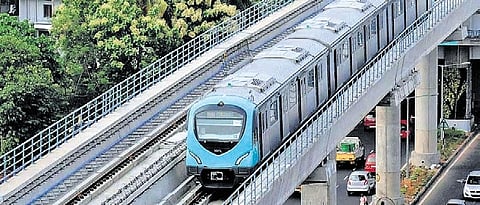 KMRL is aiming to open the line for service in August, 2027.