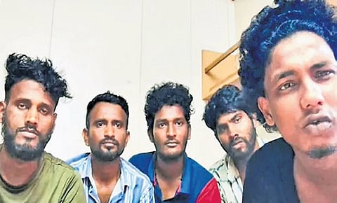 Young men from North Andhra stranded near Bandar Abbas port coast of Iran.